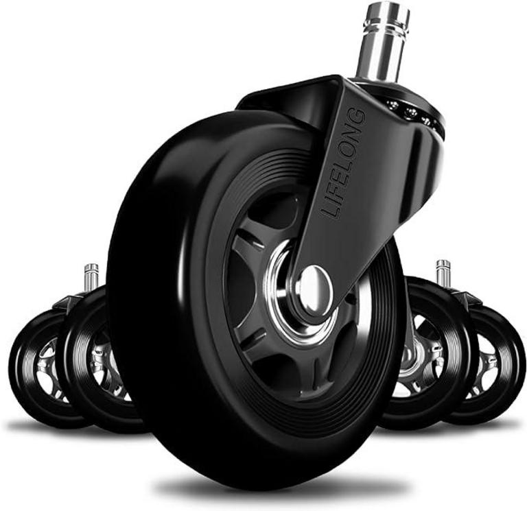 5 HEAVY DUTY CHAIR CASTERS