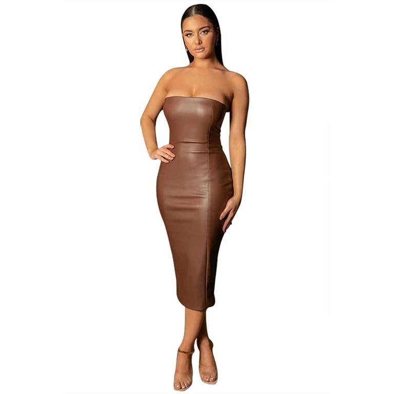 XLLAIS TUBE TOP DRESS L
