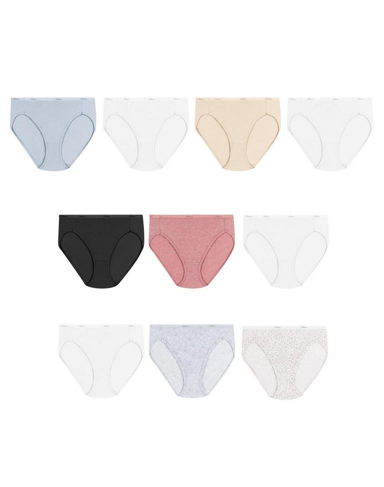 HANES MICROFIBER PANTIES 10-P