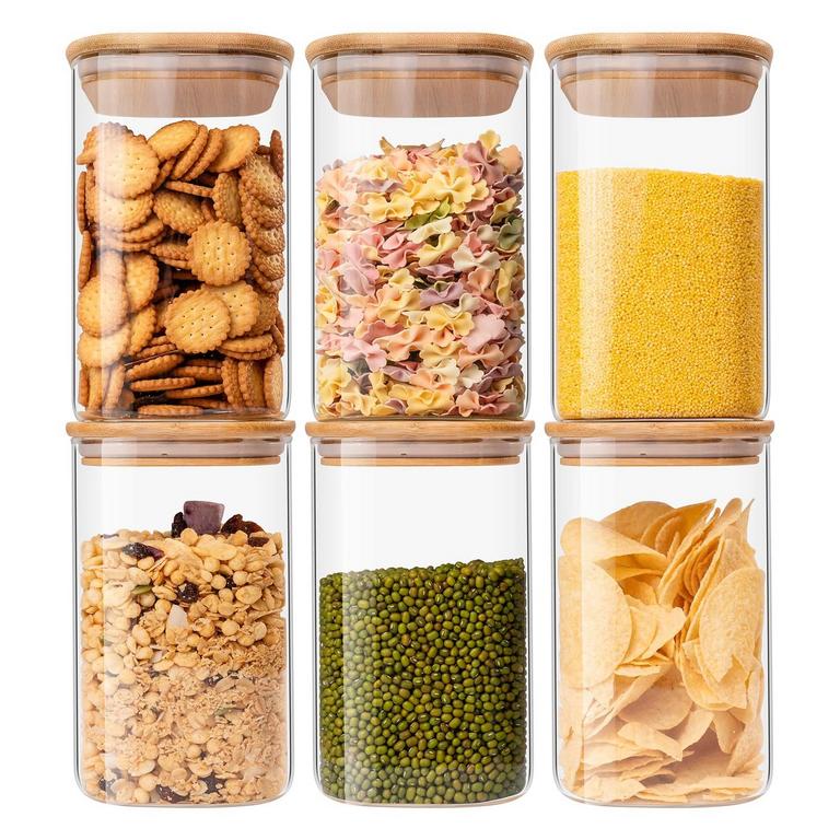 LIURUIYU 6PK GLASS JARS