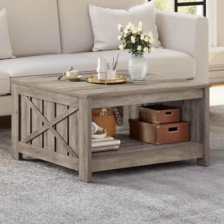 RUSTIC WOOD COFFEE TABLE