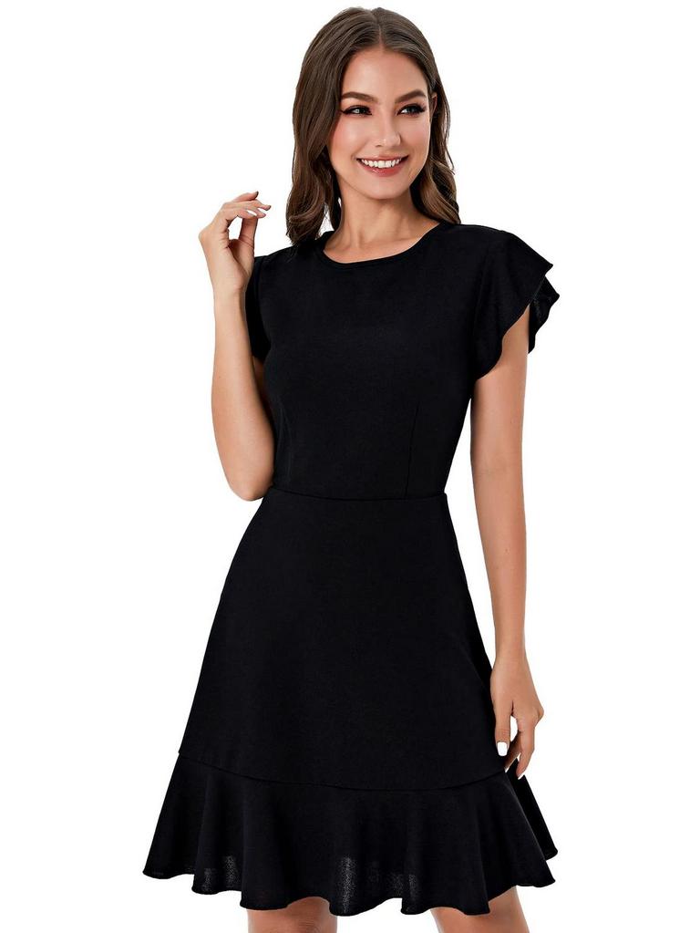 FLOERNS RUFFLE DRESS SZ S