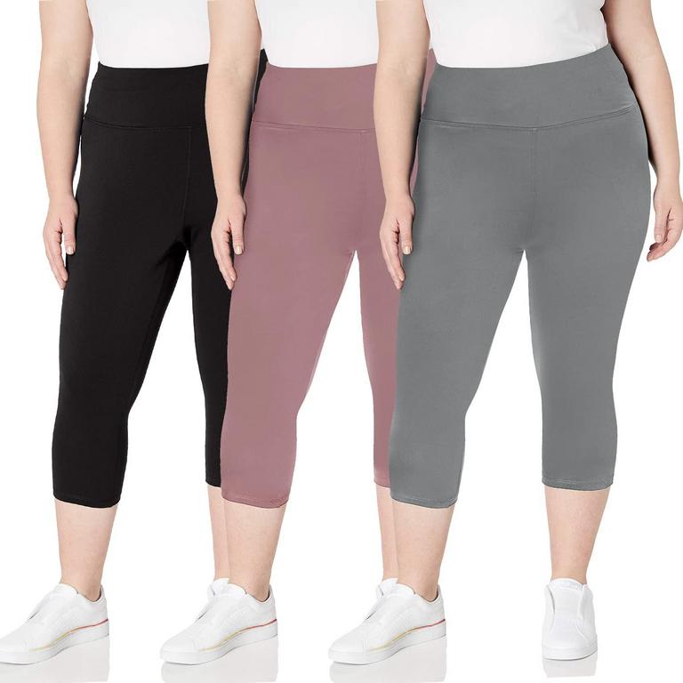 TNNZEET 3PK CAPRI LEGGINGS 2X