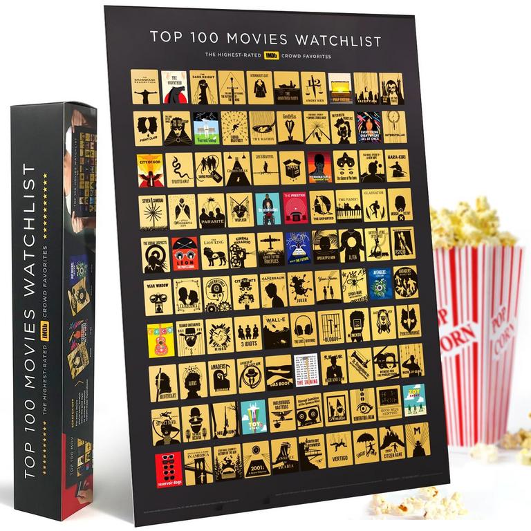 TOP 100 MOVIE POSTER 16.5"X23.4"