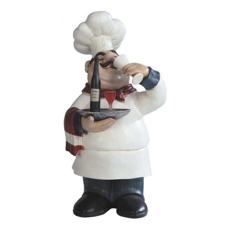 CHEF WINE FIGURINE
