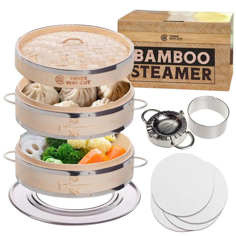 2-TIER BAMBOO STEAMER
