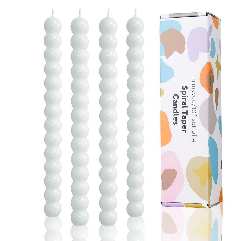 LPUSA 10IN WHT TAPER CANDLES