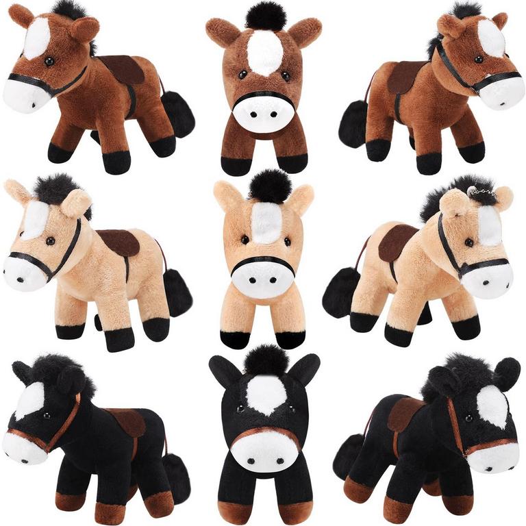 9PK HORSE PLUSH TOYS
