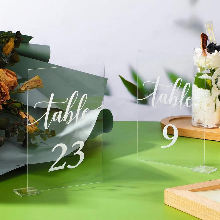 ACRYLIC TABLE NUMBERS 1-30