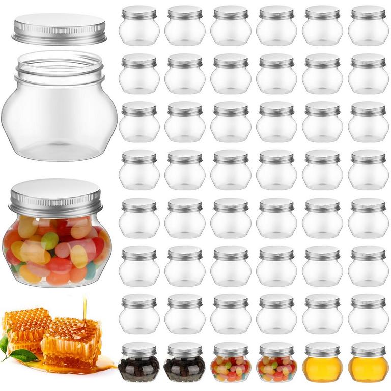 48 PCS 4OZ PLASTIC JARS