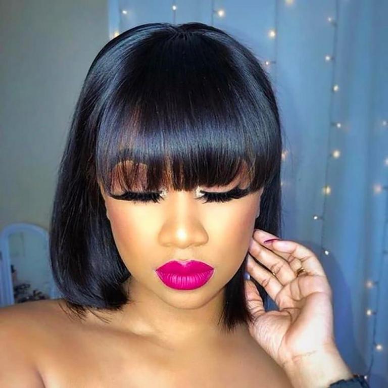 LIANGPAI 10" HUMAN HAIR WIG