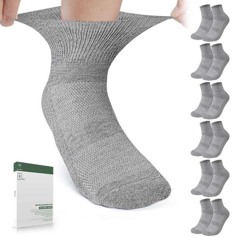 LARGE DIABETIC SOCKS 6PK