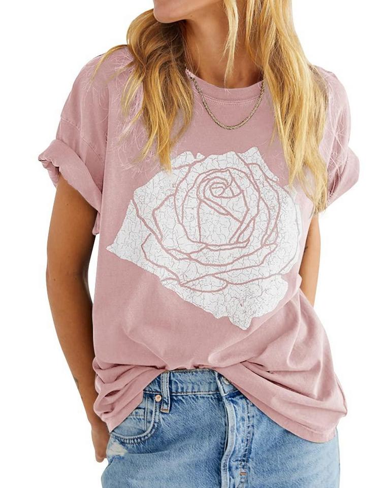 ROSE GRAPHIC TEE W SZ S-XXL