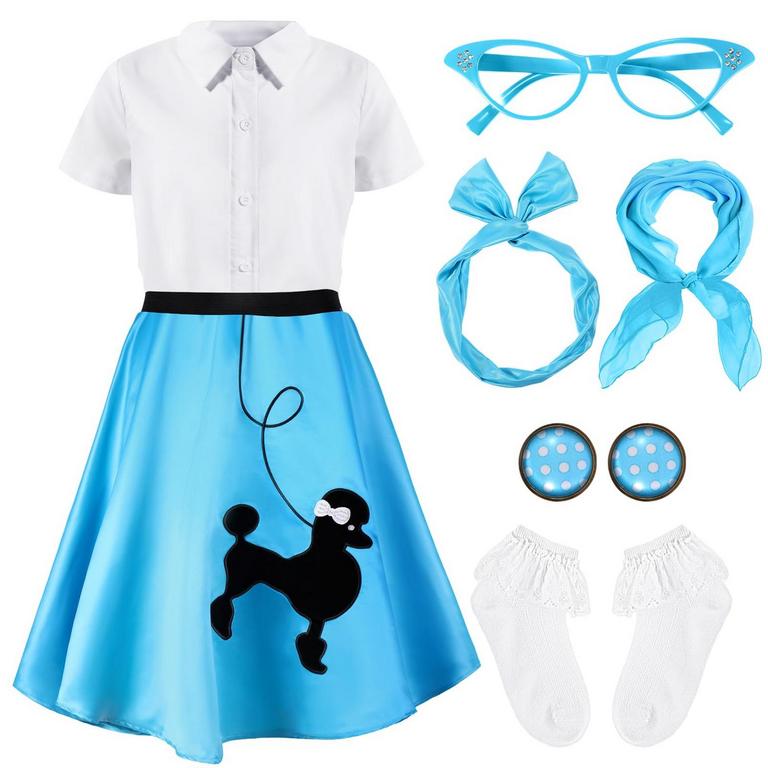 GIRLS 50S COSTUME 7-9YRS