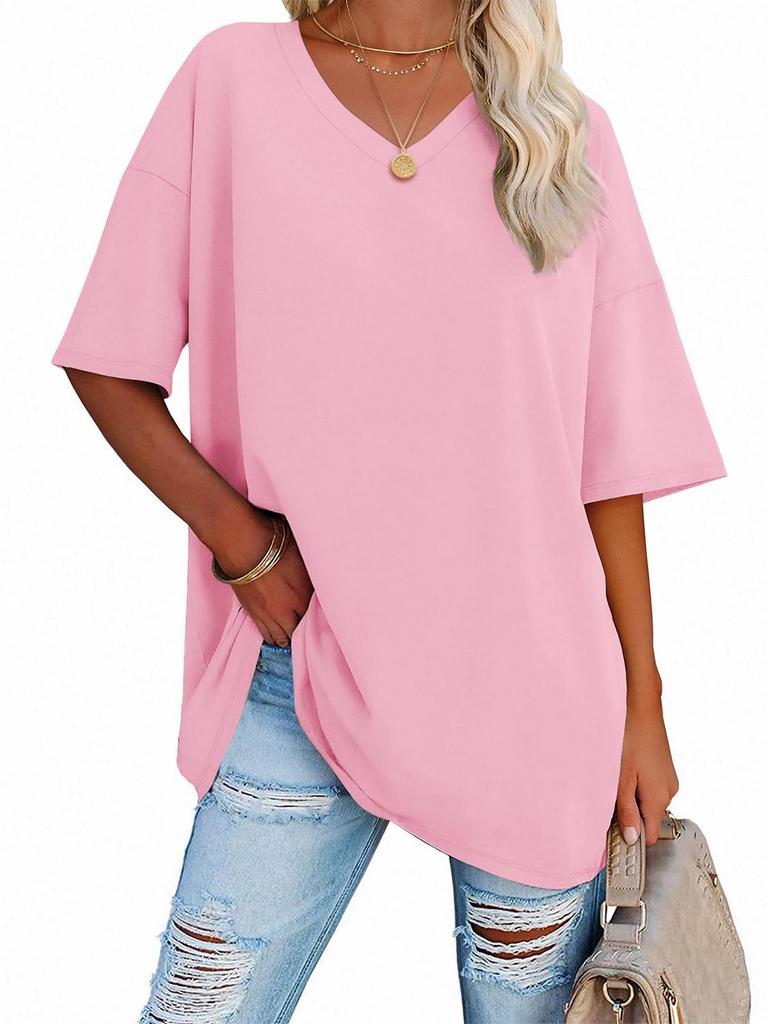 V-NECK TUNIC TEE XL