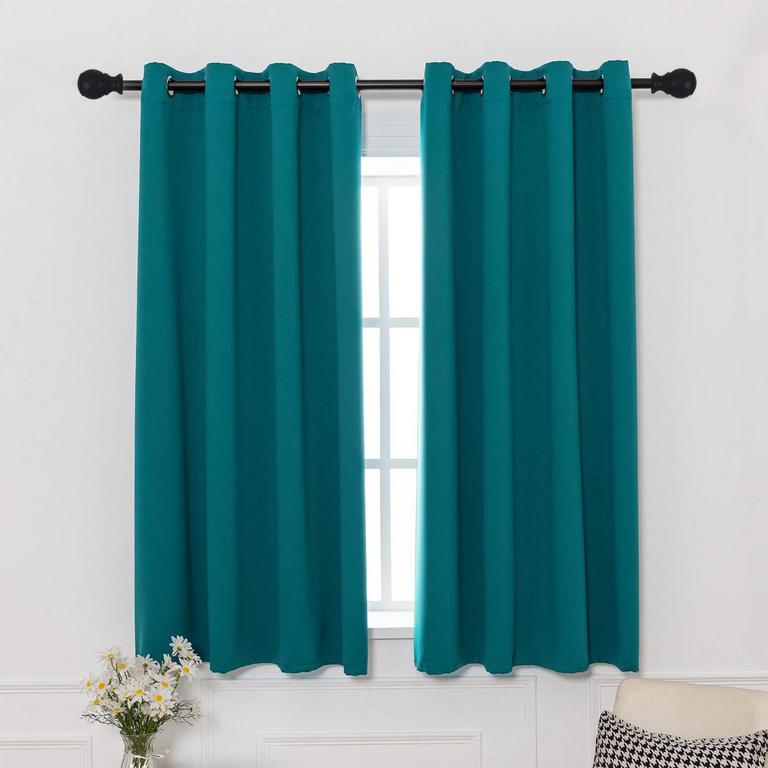TEAL BLACKOUT CURTAINS