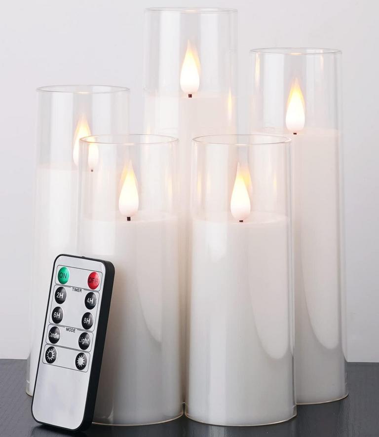 AMAGIC LED PILLAR CANDLES