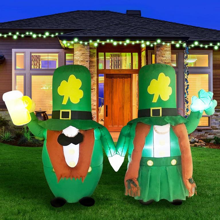 9.5FT ST.PATRICK GNOMES DECOR