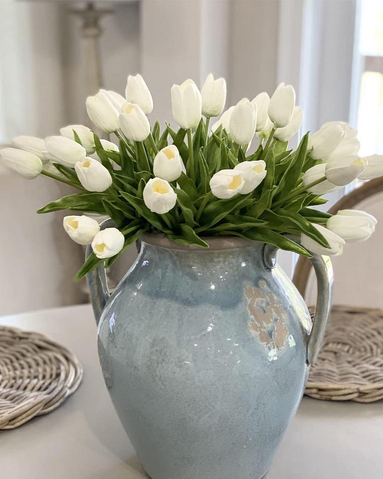 BEFERR 18PC WHITE TULIPS