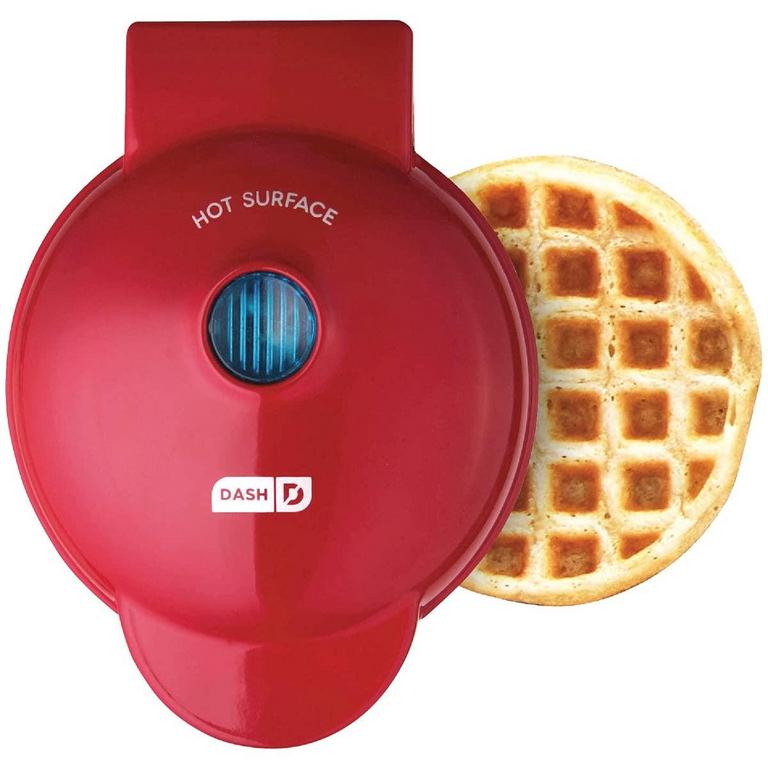 DASH 4IN RED WAFFLE MAKER