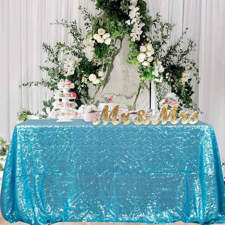 SHINYBEAUTY AQUA TABLECLOTH