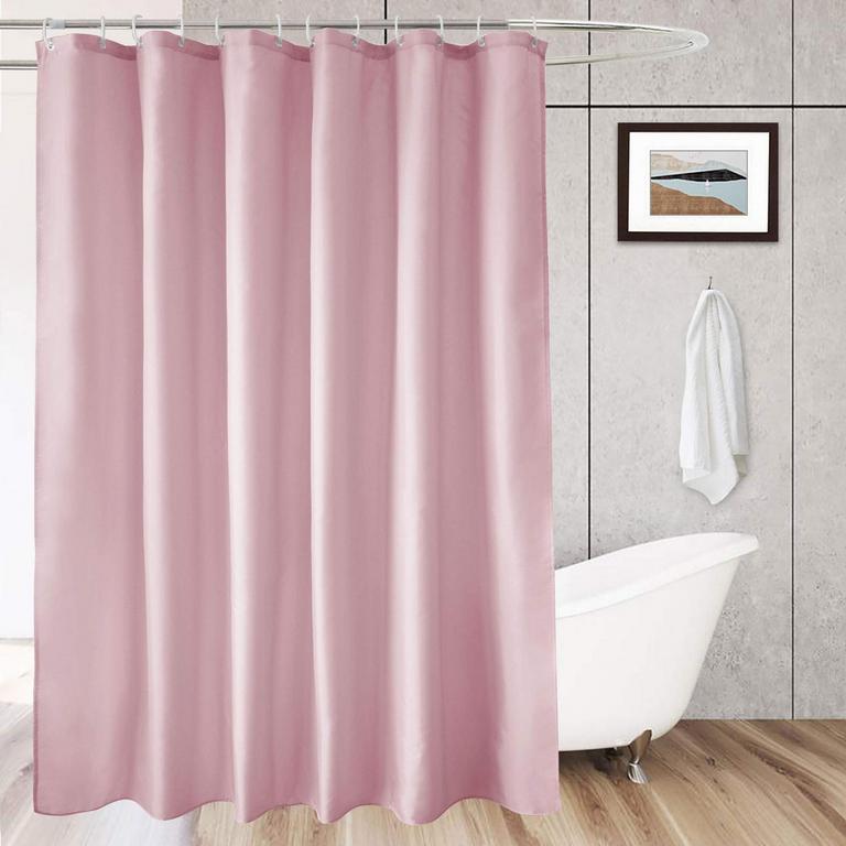 AOOHOME PINK SHOWER CURTAIN