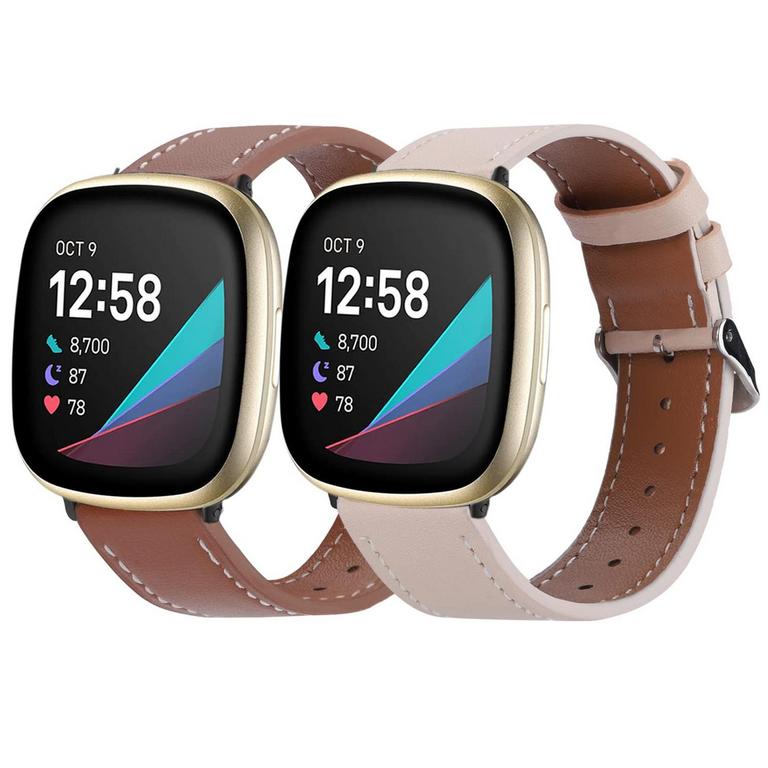 2PK LEATHER FITBIT BANDS