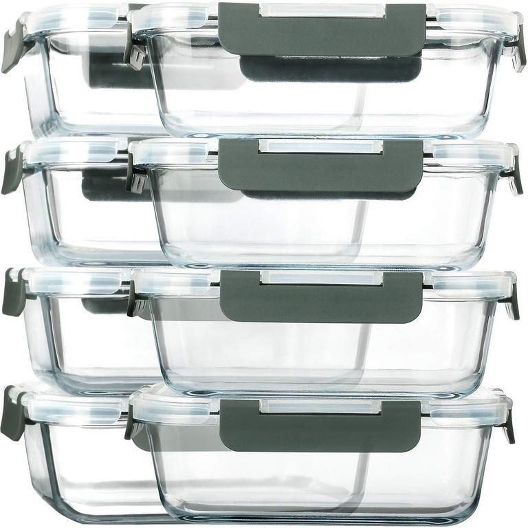 8 MCIRCO GLASS CONTAINERS
