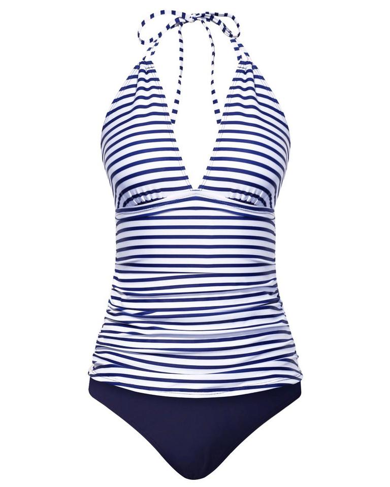 YONIQUE L BLUE SWIMSUIT