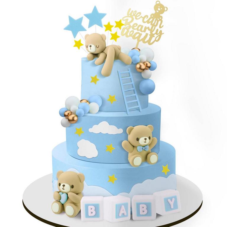 BEAR CAKE TOPPER SET
