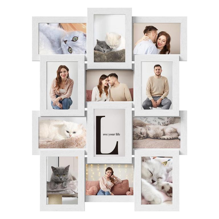12-PC SONGMICS 4"X6" COLLAGE FRAMES SET