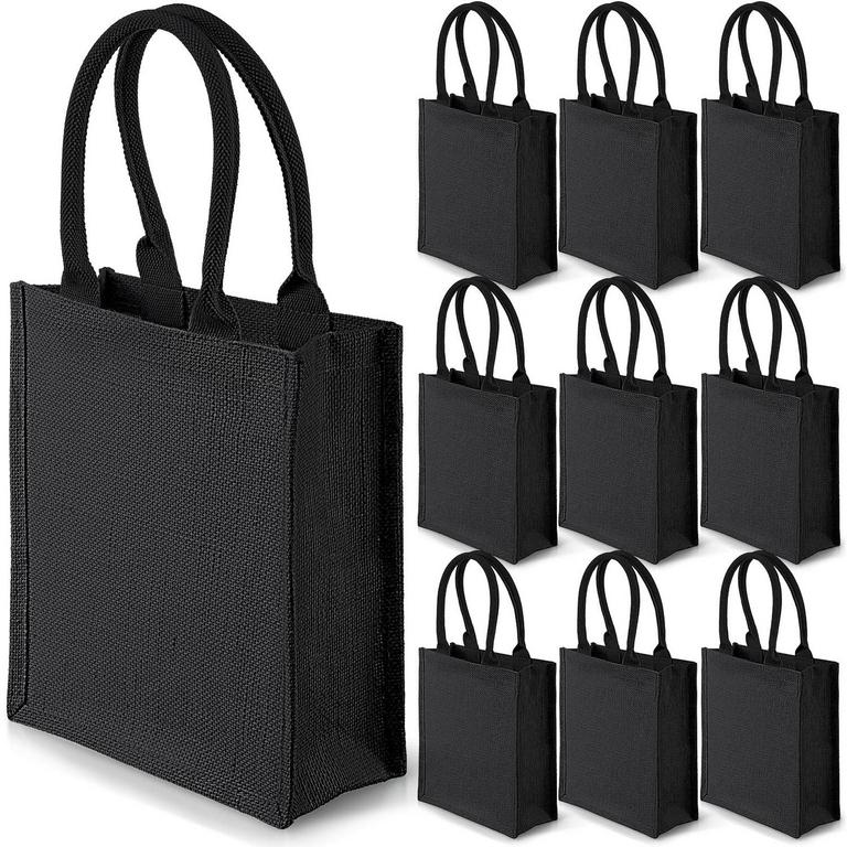 10 SAINTRYGO BURLAP TOTE BAGS