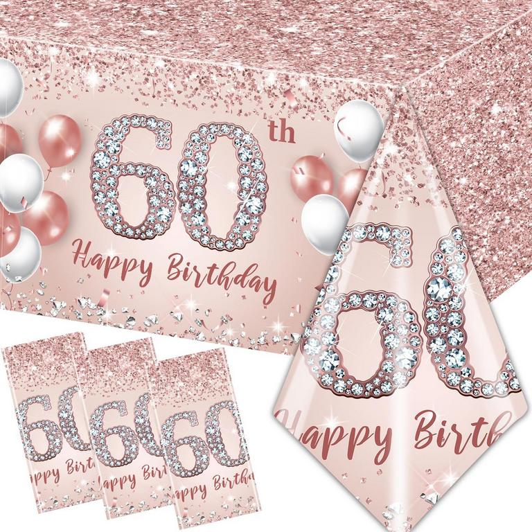 60TH BDAY TABLECLOTHS