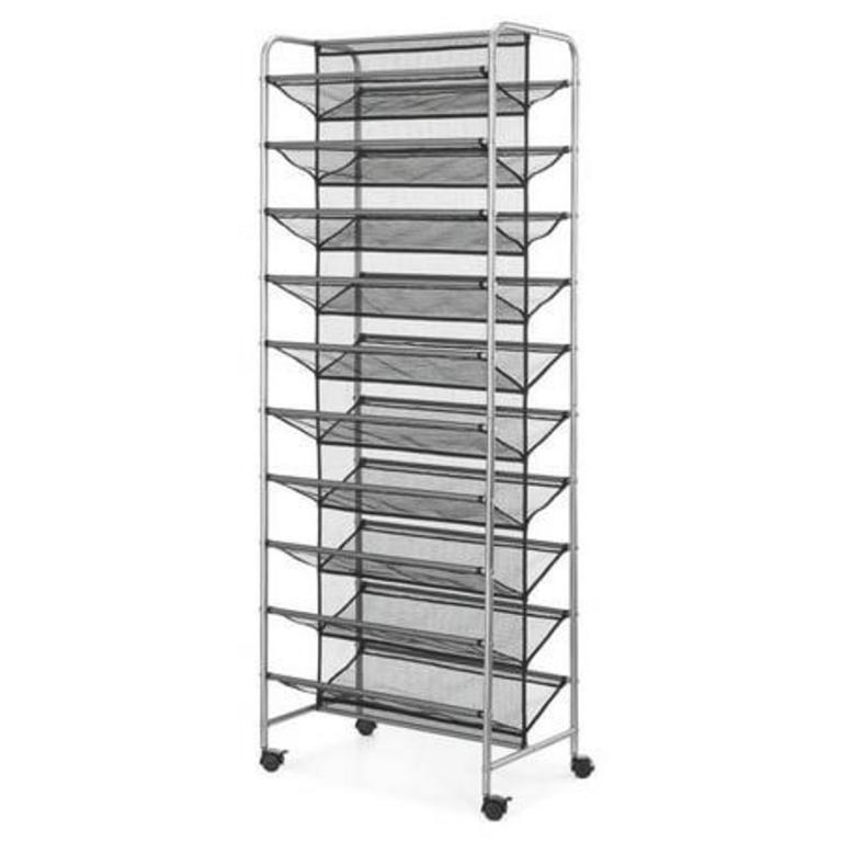 10 TIER METAL SHOE RACK