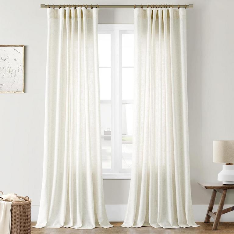 LINEN CURTAINS 102IN