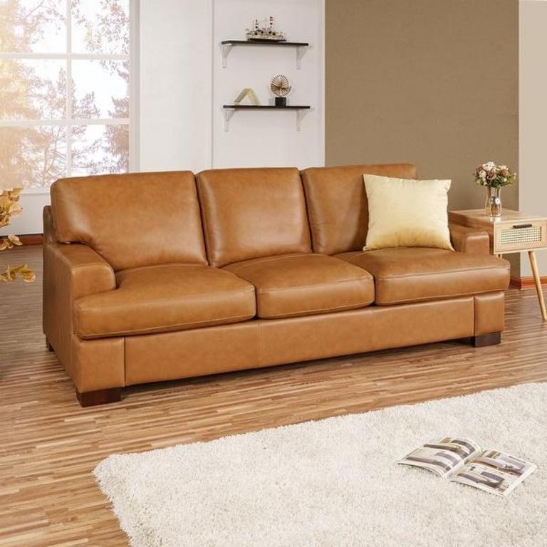 NAOMI SIGGY LEATHER SOFA