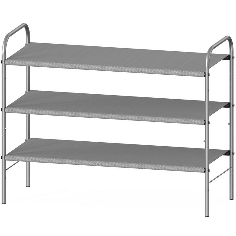 3-TIER SHOE RACK GREY