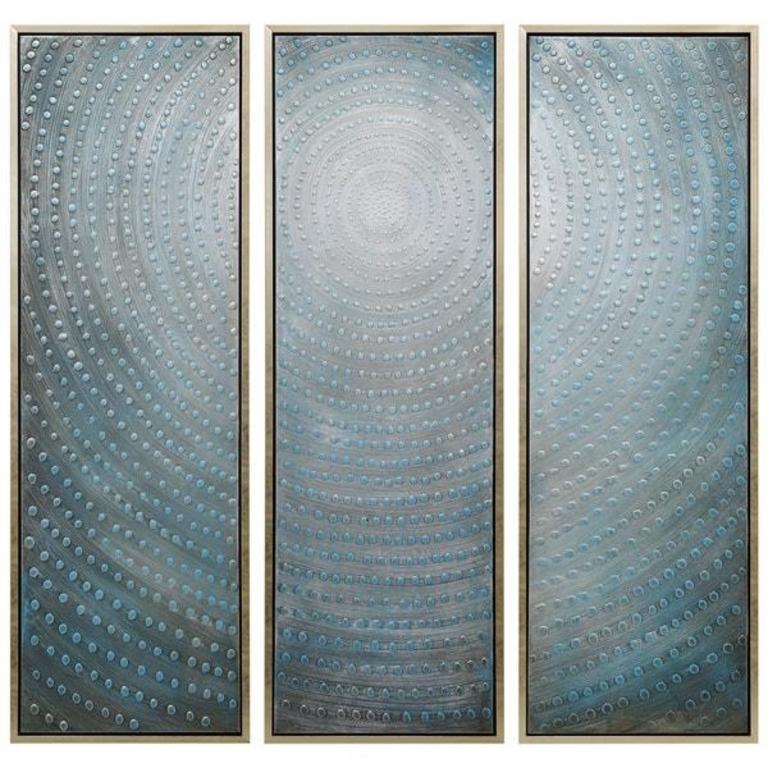 TEXTURED METALLIC WALL ART