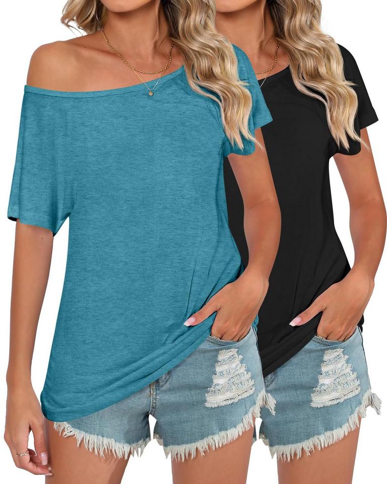 2PK OFF SHOULDER TUNIC M