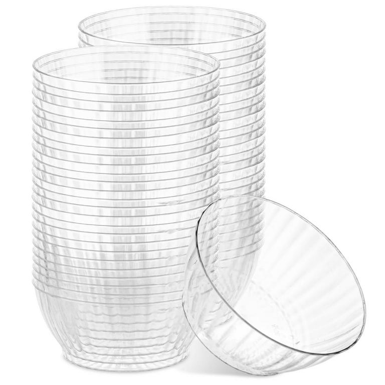 PLASTICPRO 60PK CRYSTAL BOWLS