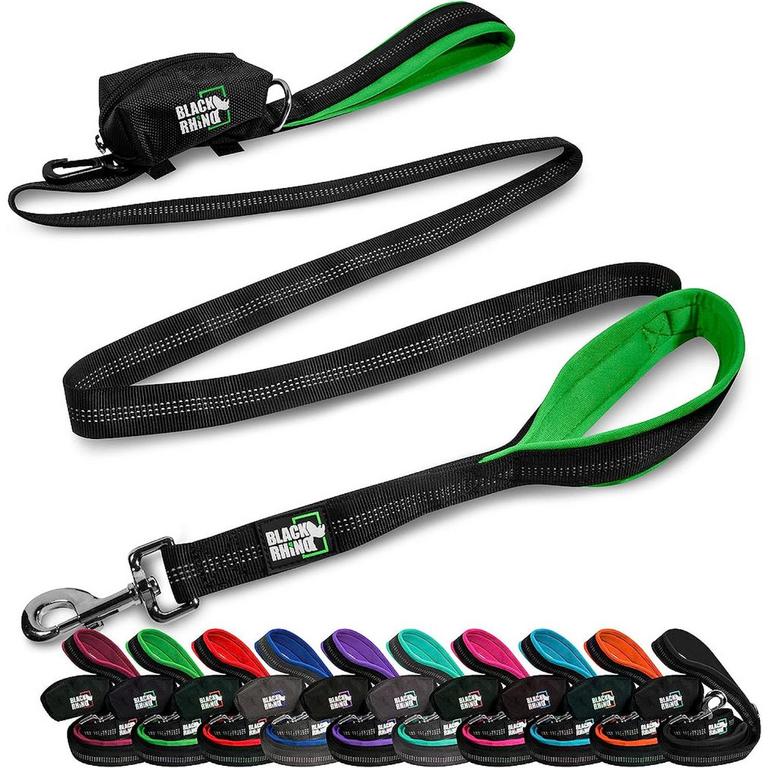 BLK RHINO DOG LEASH