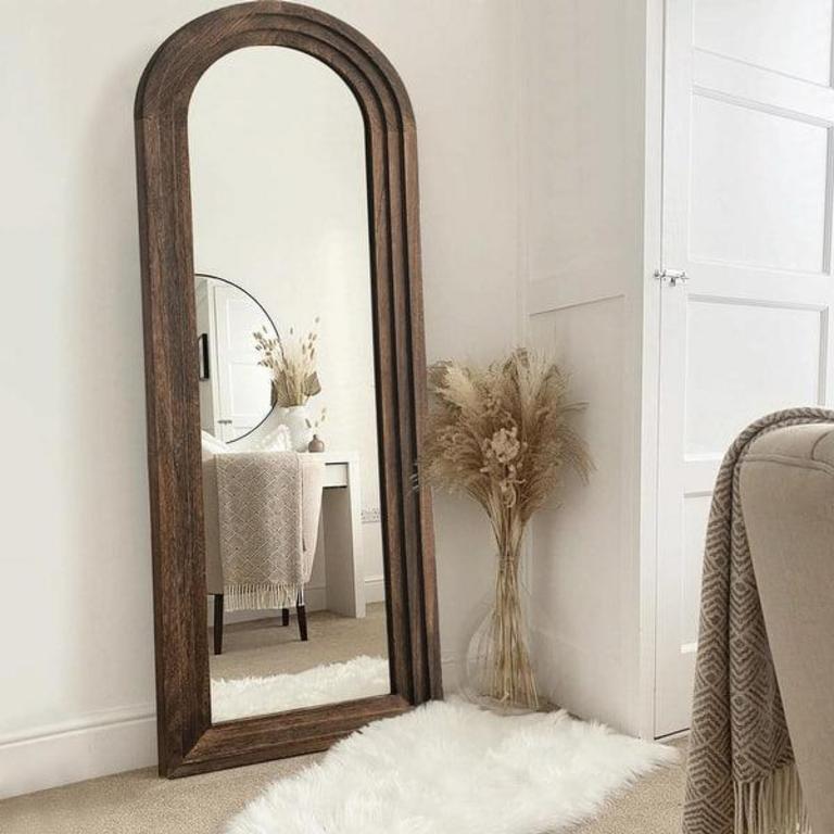 WOOD MIRROR 64"X21"