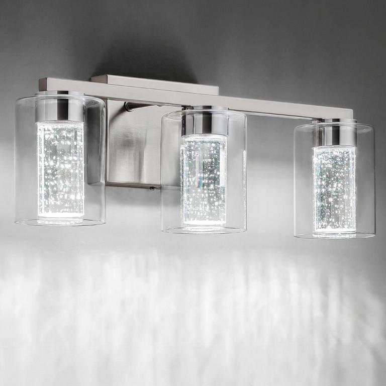 3-LIGHT NICKEL VANITY LIGHT
