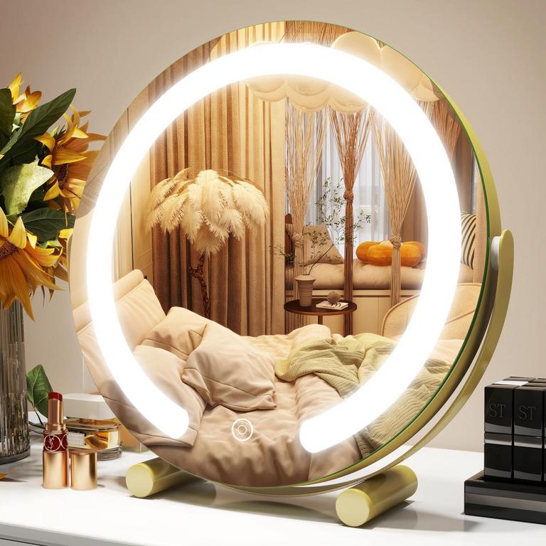 ROLOVE 12IN GOLD MIRROR