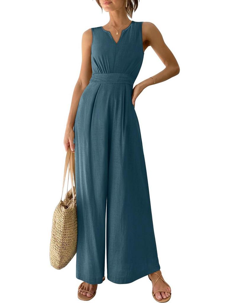 ANRABESS LINEN ROMPER M