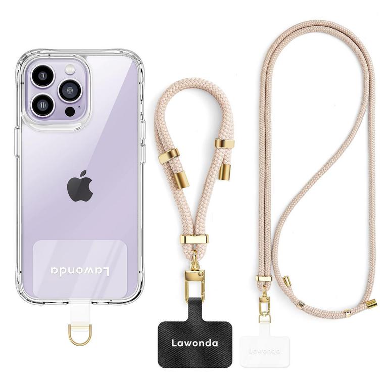 PHONE LANYARD LEMONADE PINK