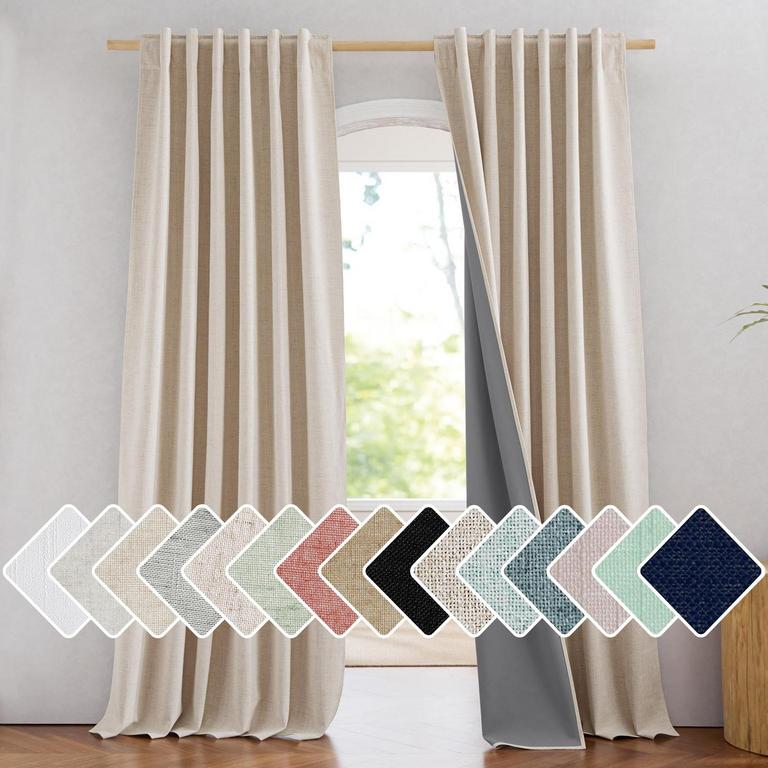 NICETOWN LINEN BLACKOUT CURTAIN