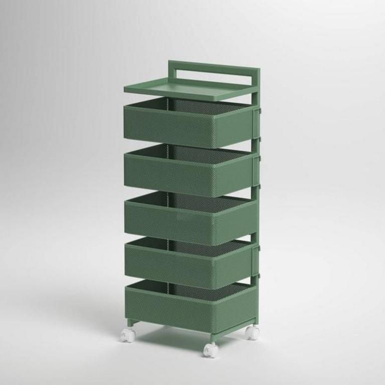 5 LAYER STEEL UTILITY CART