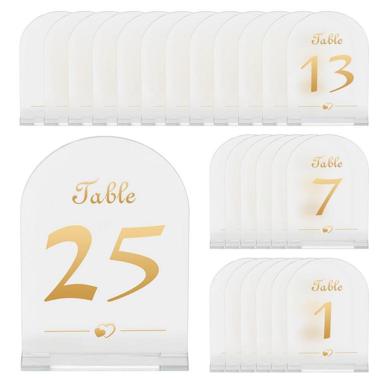 LESOLAR ACRYLIC TABLE NUMBERS