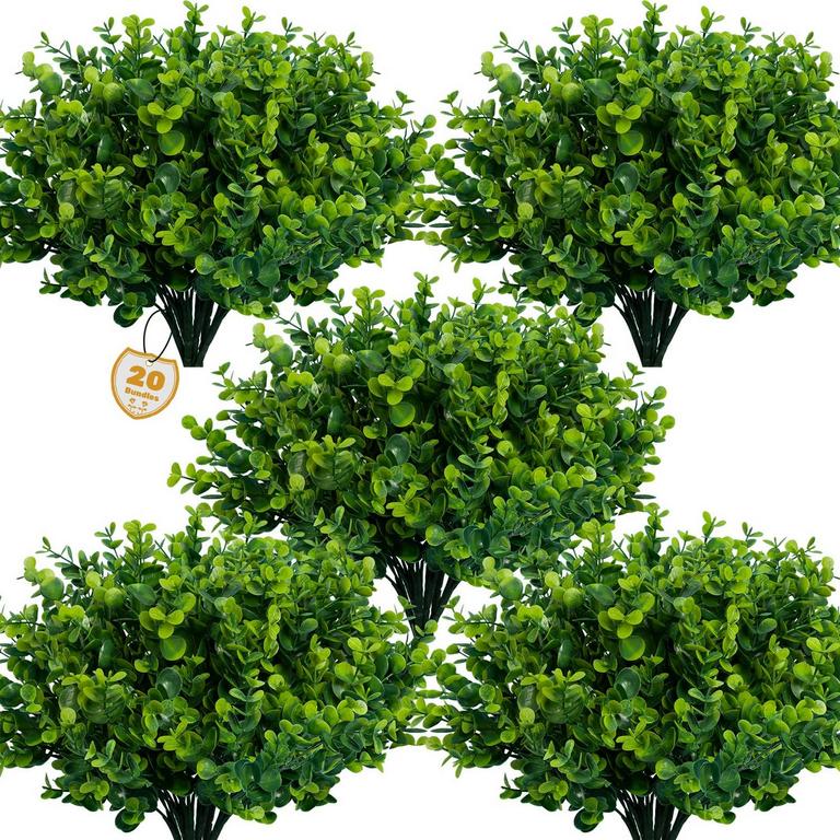 FAKE PLANTS BOXWOOD SHRUBS